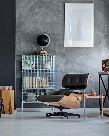 Fotel VIP 54x82x85 Czarny/Walnut/Baza Standard