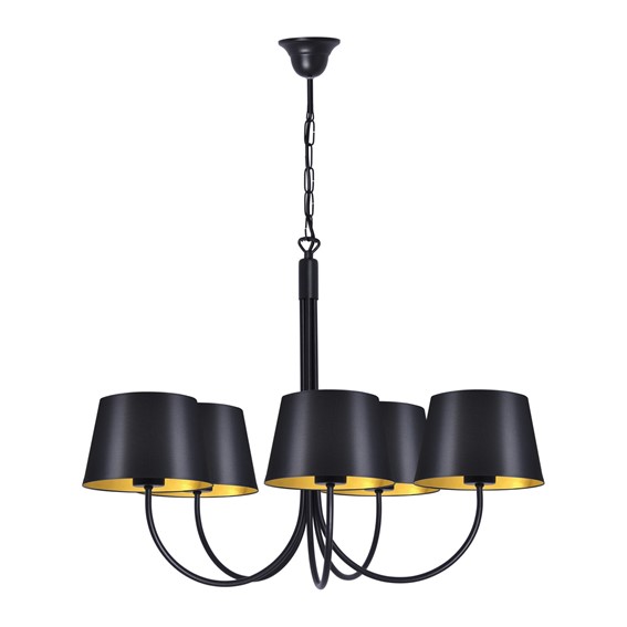 Lampa Wisząca SASTO K-4336 Czarny/Złoty