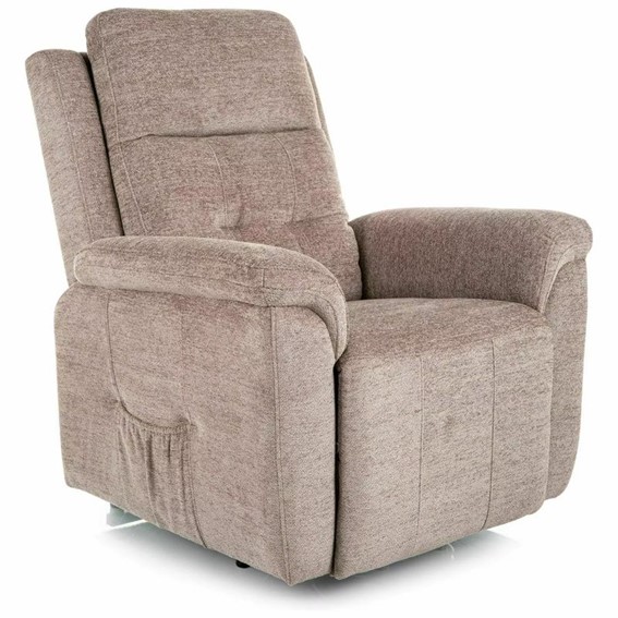 Fotel Rozkładany MORGAN RAVEN Ciemny Beż