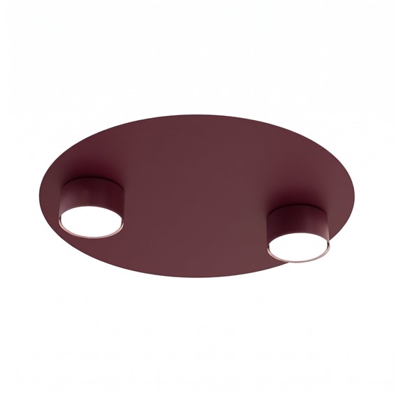 Lampa Sufitowa BOLX 2 Burgundowy
