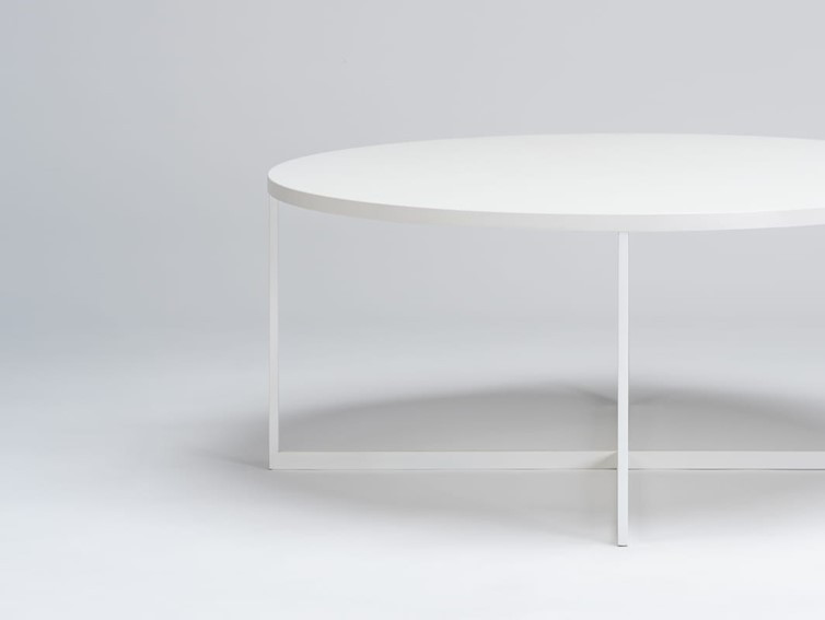 Stół Kawowy NIKO fi80 Biały