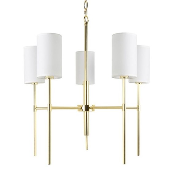 Lampa Wisząca IMPERIO 5 Złoty