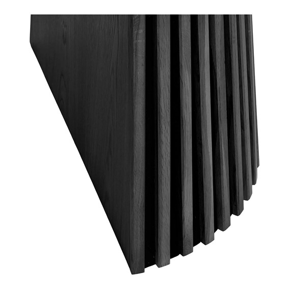 Stół Okrągły OSAKA (120-240)x120 Czarny Dąb