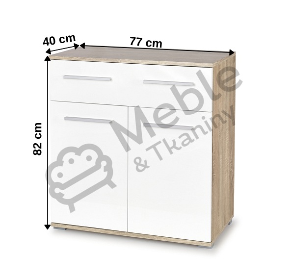 Komoda LIMA KM-1 Dąb Sonoma/Biały