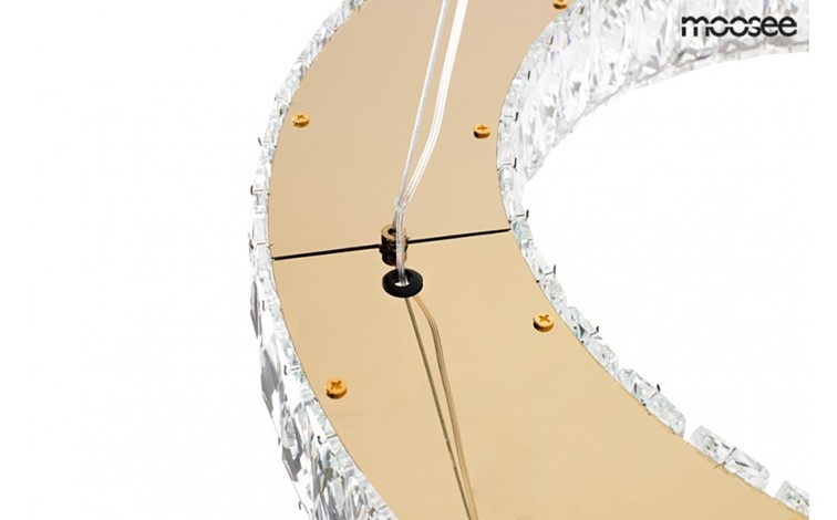 Lampa Wisząca ALLISIA 80 Złoty/Transparentny