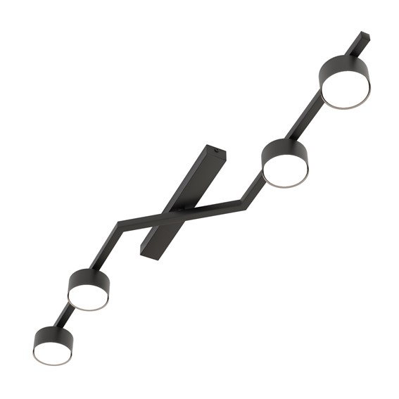 Lampa Sufitowa SKAN 4 Czarny