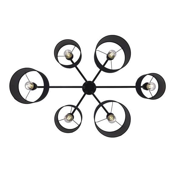 Lampa Wisząca SIMONE BLACK K-4321 Czarny