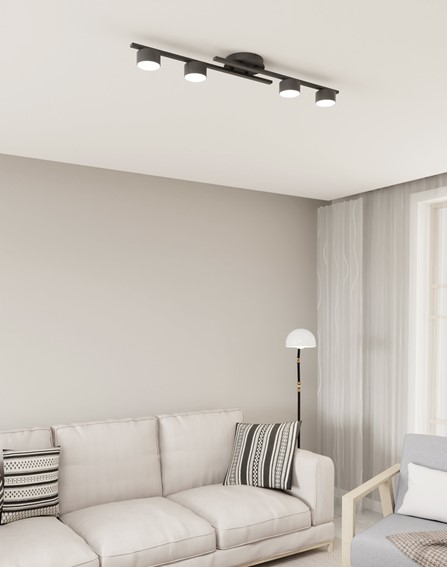 Lampa Sufitowa FRAGMENT 4 Czarny