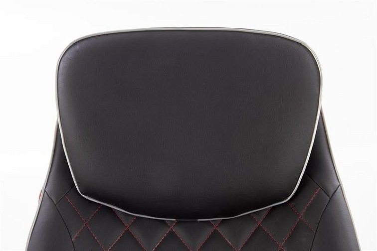 Fotel Wypoczynkowy Camaro 72(146)x77x112(86) Czarny/Czerwony