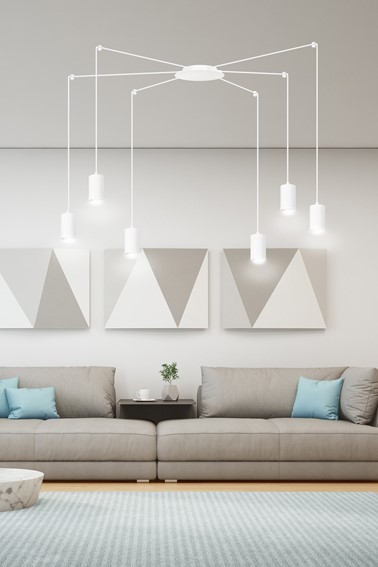 Lampa Wisząca TRAKER 6 Biały