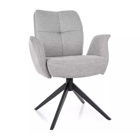 Krzesło WING Brego Jasny Szary/Czarny Mat