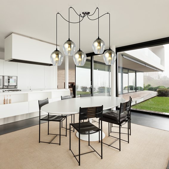 Lampa Wisząca LEVEL 5 Czarny/Grafitowy