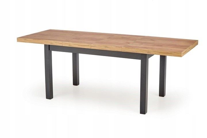 Stół Rozkładany TIAGO (140-220)x80 Dąb Craft/Czarny