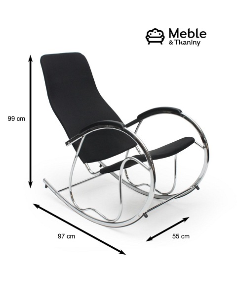 Fotel Bujany BEN 2 Czarny