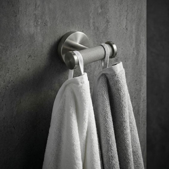 Wieszak Podwójny 6612 MODERN Nikiel Szczotkowany