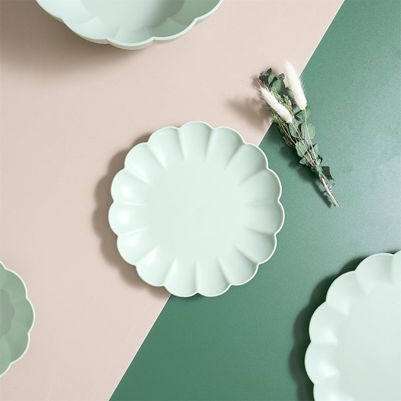 Talerz Deserowy IRIS 20,5cm Zielony