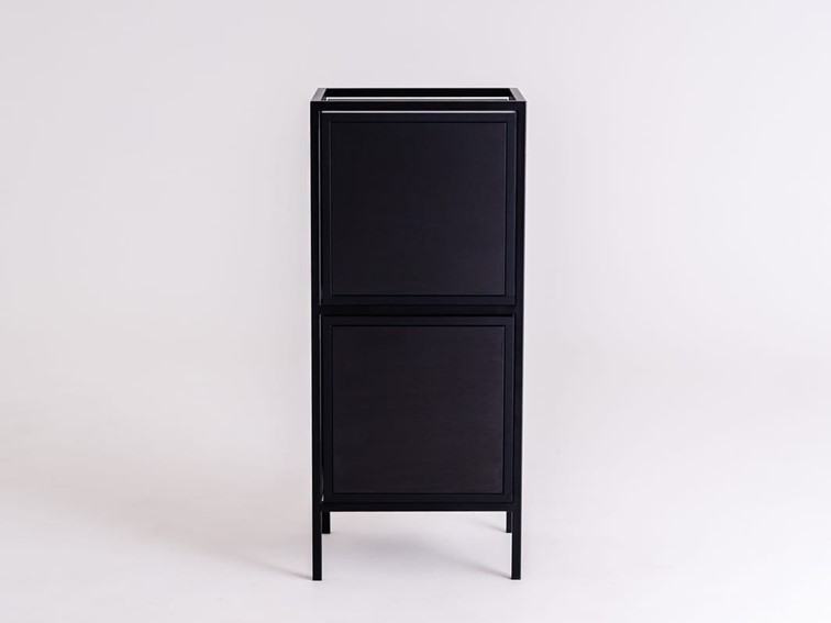 Regał SKAP BLACK 1R2 DOOR x2 Czarny