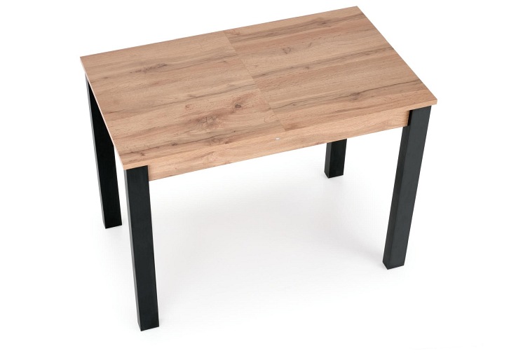 Stół Rozkładany GINO (100-135)x60 Dąb Wotan/Czarny