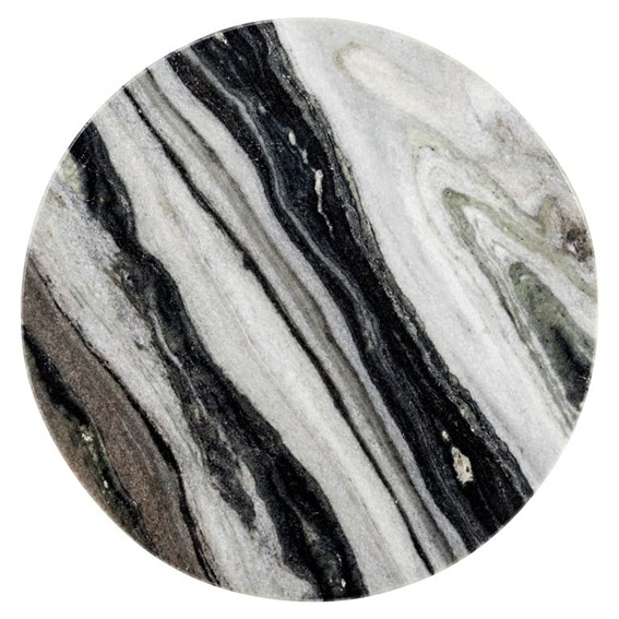 Stolik ISOLDE Fi34cm Szary/Czarny