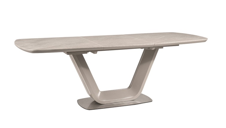 Stół Rozkładany ARMANI Ceramic (160-220)x90 Szary Mat