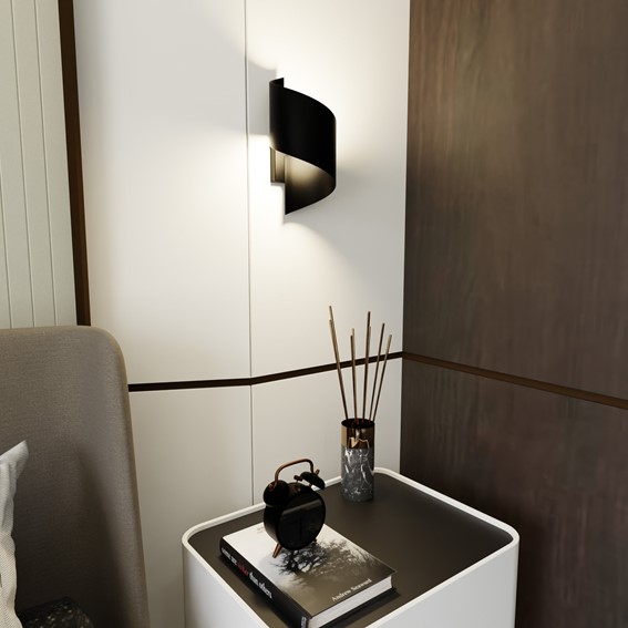 Kinkiet SPINER Czarny