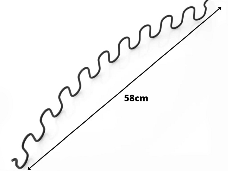 Sprężyna Falista 580mm 25 szt.