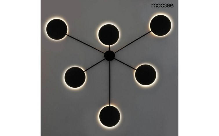 Lampa Ścienna SHADOW 6 Czarny