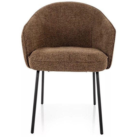 Krzesło NAO Noelle Cappuccino/Czarny Mat