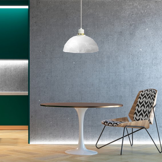 Lampa Wisząca PALACIA 1B Biały