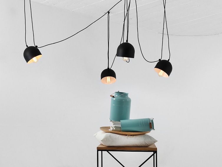 Lampa wisząca POPO 4 – czarny