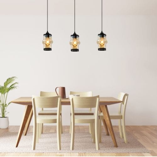 Lampa Wisząca ZAIN 3L Czarny