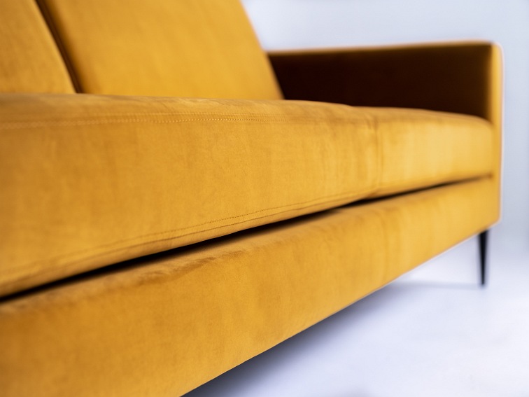 Sofa 3 os. Vergan 212x88x82 Marakuja/Czarny