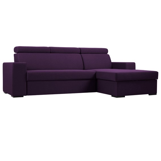 Narożnik Rozkładany ATLANTICA P Jagodowy/Orzech