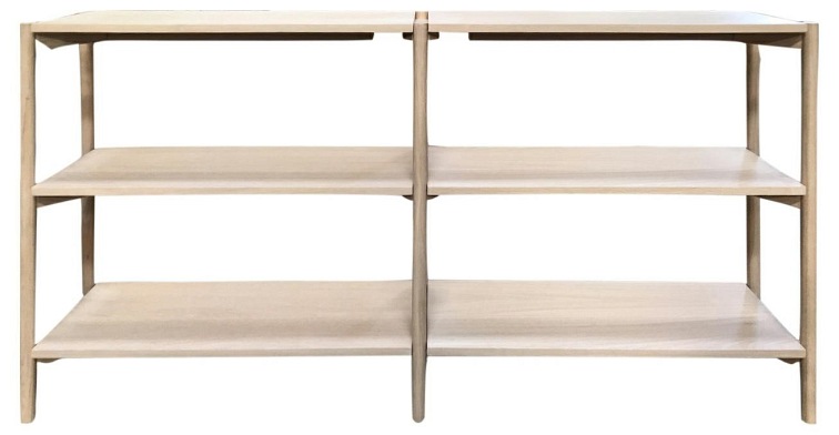 Regał Niski Braidwood 30x169x88 Dąb Bielony