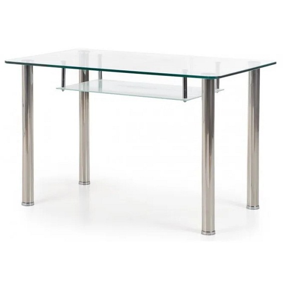 Stół CRISTAL 150x90 Bezbarwny/Mleczny