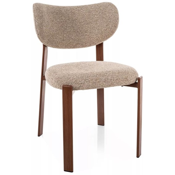 Krzesło RIN D Beż/Orzech