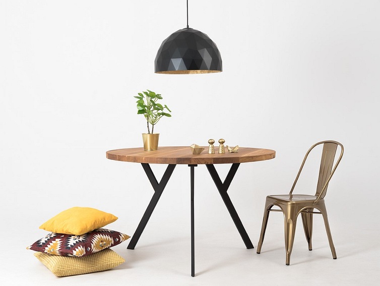 Lampa wisząca LEONARD L – złoto-czarny