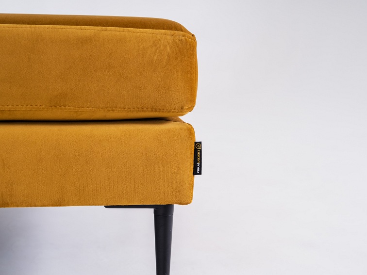 Puf Vergan 84x83x44 Marakuja/Czarny