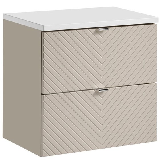 Zestaw Meblowy VIVA 60cm Kaszmirowy Mat/Biały Mat