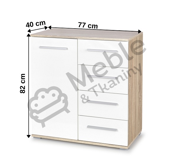 Komoda  LIMA KM-2 Dąb Sonoma/Biały
