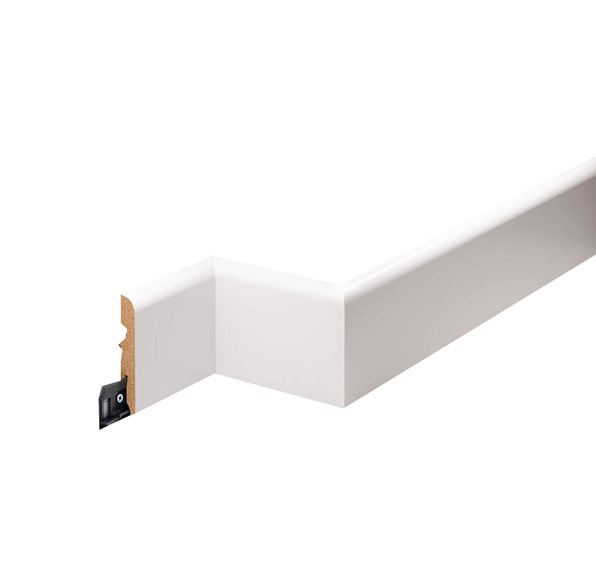 Listwa Przypodłogowa MDF Laminowana LMDF-03 220 cm Biały Półmat