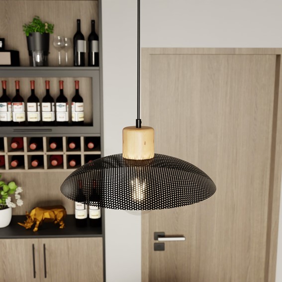 Lampa Wisząca KOBE 1 Czarny