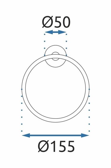 Wieszak na Ręcznik MIST 05 Czarny
