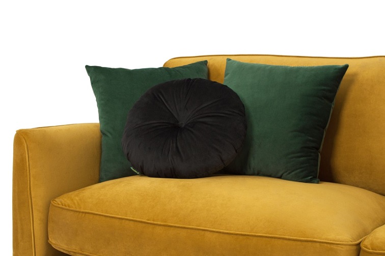 Okrągła Poduszka OLIWIA 40cm Czarny