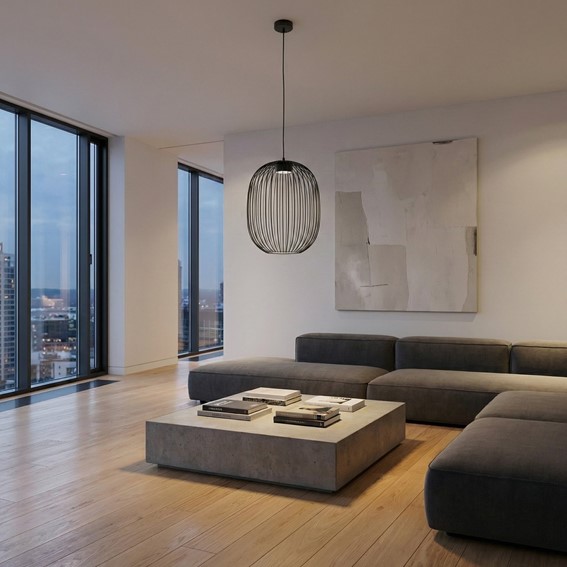 Lampa Wisząca MANTRA 1 Czarny