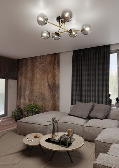 Lampa Sufitowa MAGNUM 6 Czarny/Grafitowy