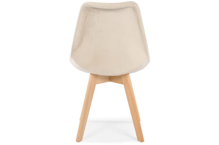 Krzesło BOLONIA LUX Welur Brązowy/Beżowy