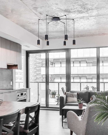 Lampa Wisząca PUERTO K-4898 Czarny