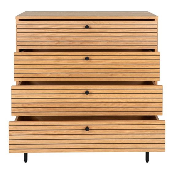 Komoda KYOTO 80cm z Szufladami Dąb Naturalny