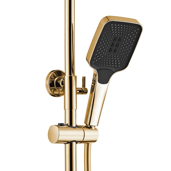 Zestaw Natryskowy ROB z Termostatem Złoty